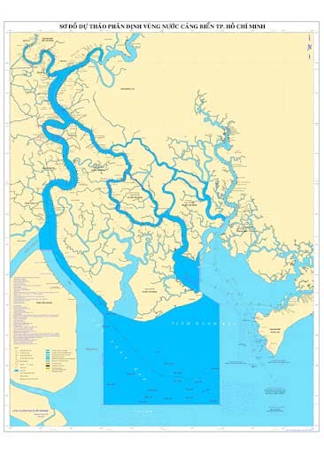 Bản đồ vùng nước cảng biển TP.HCM