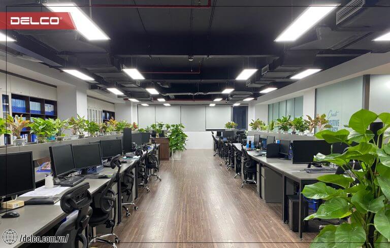 Văn phòng DELCO tiếp tục sử dụng thiết kế không gian làm việc mở (open working space)