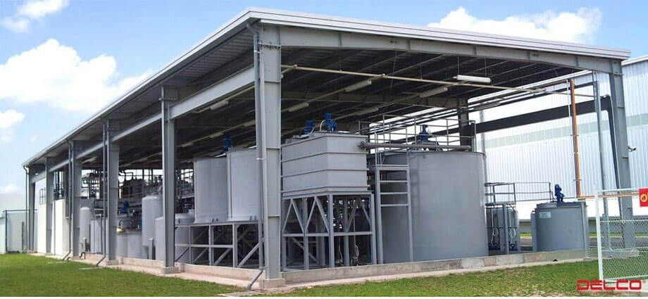 ระบบบำบัดน้ำเสียมาตรฐานในโรงงานออกแบบและก่อสร้าง โดย DELCO