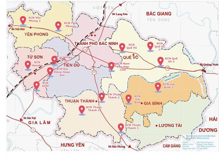 Bắc Ninh là một trong những tỉnh có nhiều khu công nghiệp nhất cả nước