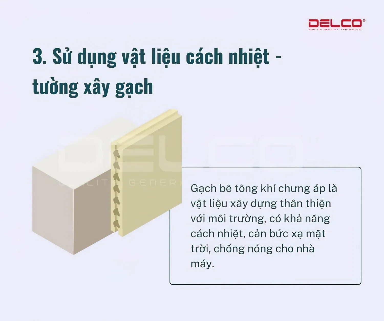 Sử dụng vật liệu cách nhiệt - chống nóng Sử dụng vật liệu cách nhiệt - chống nóng