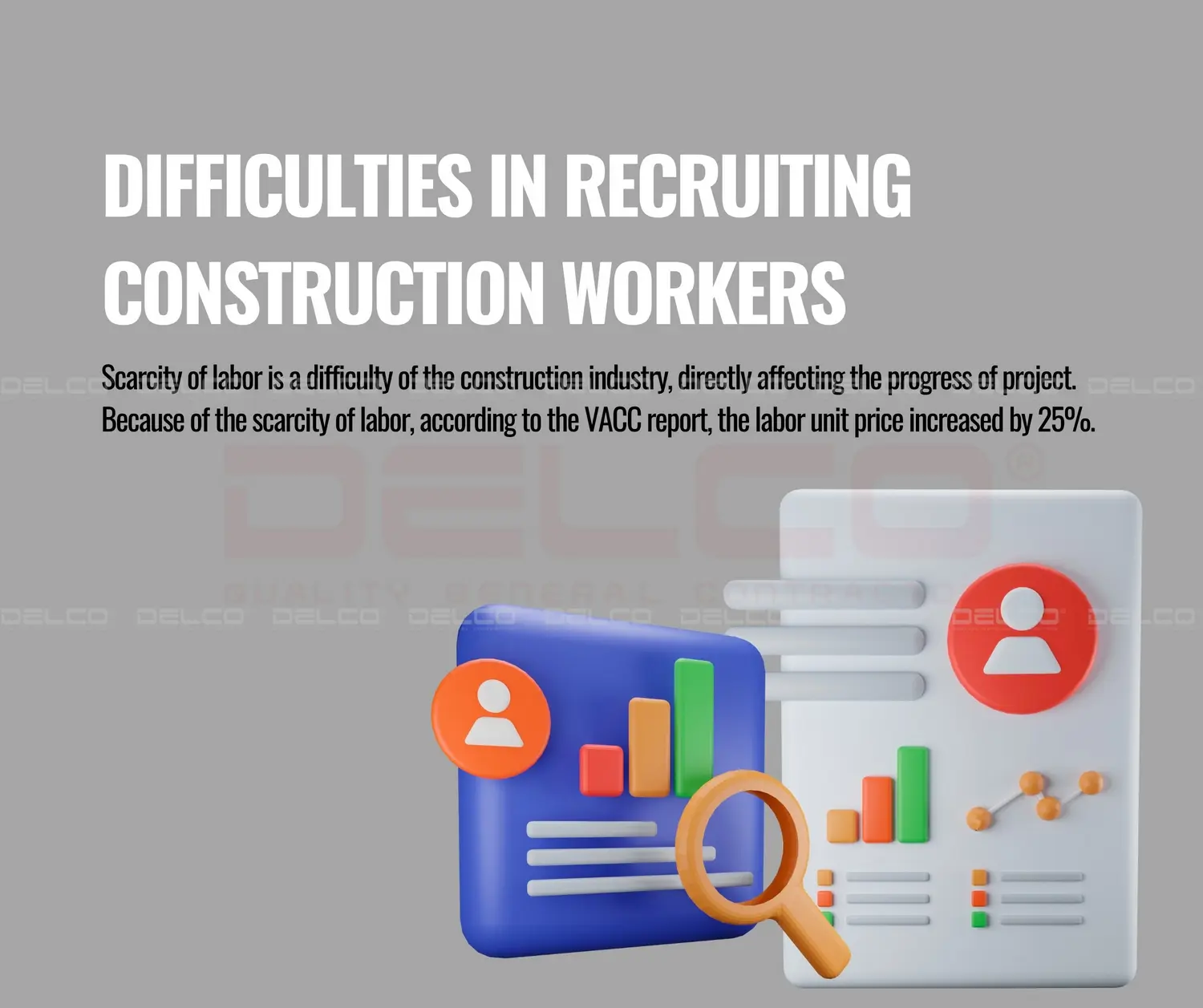 Difficulties in recruiting construction workers