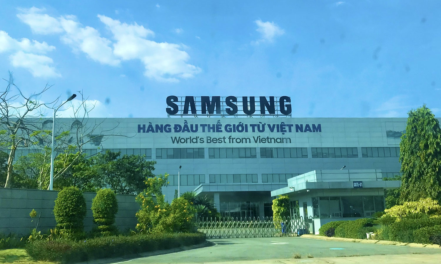 Nhà máy Samsung tại Thái Nguyên.