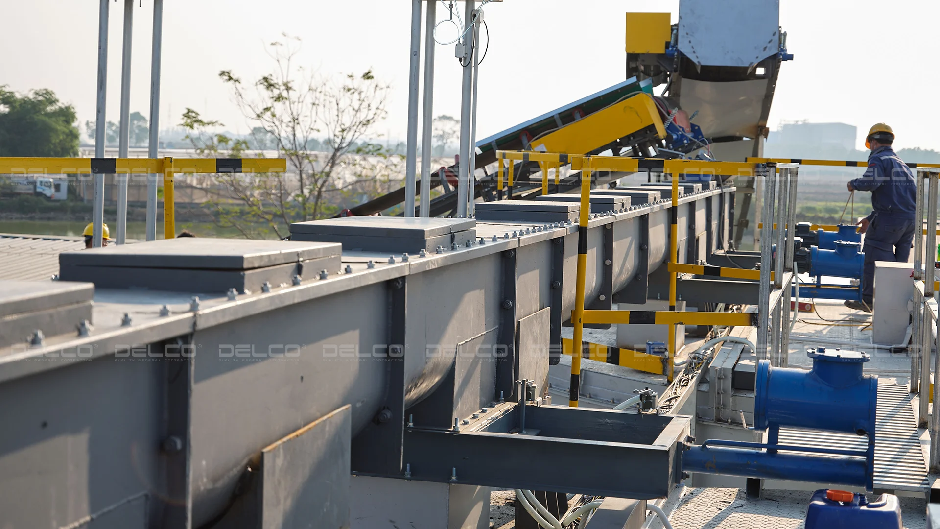 Smart compost production line at DELCO Farm