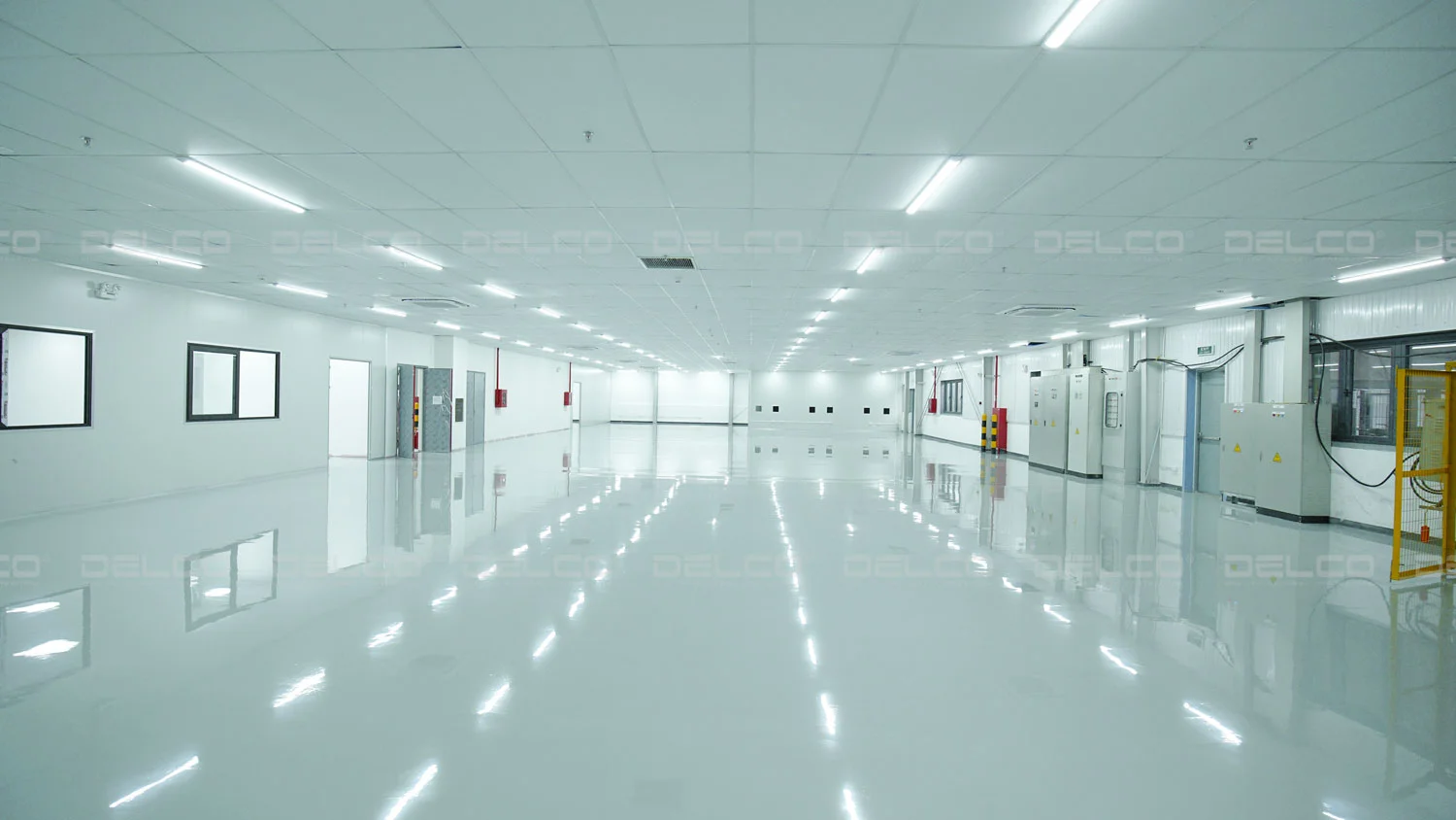 โรงงานผลิตและห้องคลีนรูม Class 1000 ในโครงการ fitout โรงงานผลิตกล้องที่ Bac Ninh