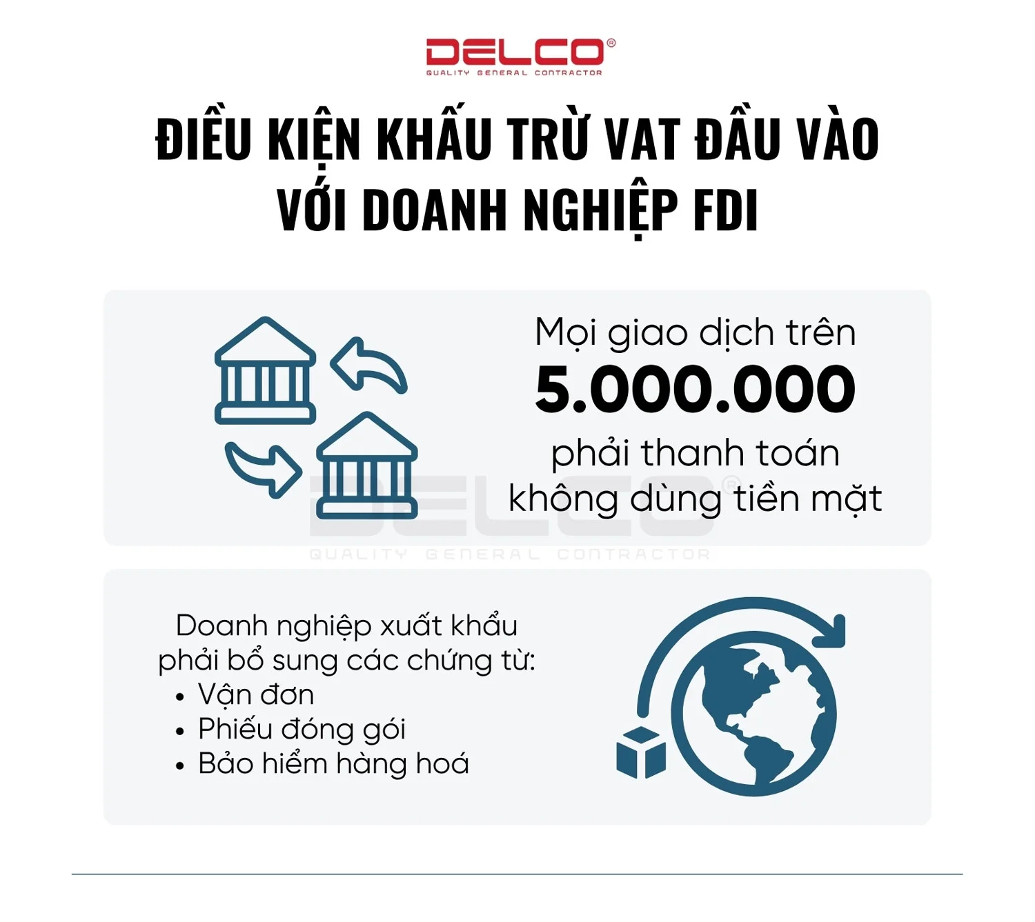 Siết chặt điều kiện khấu trừ VAT đầu vào