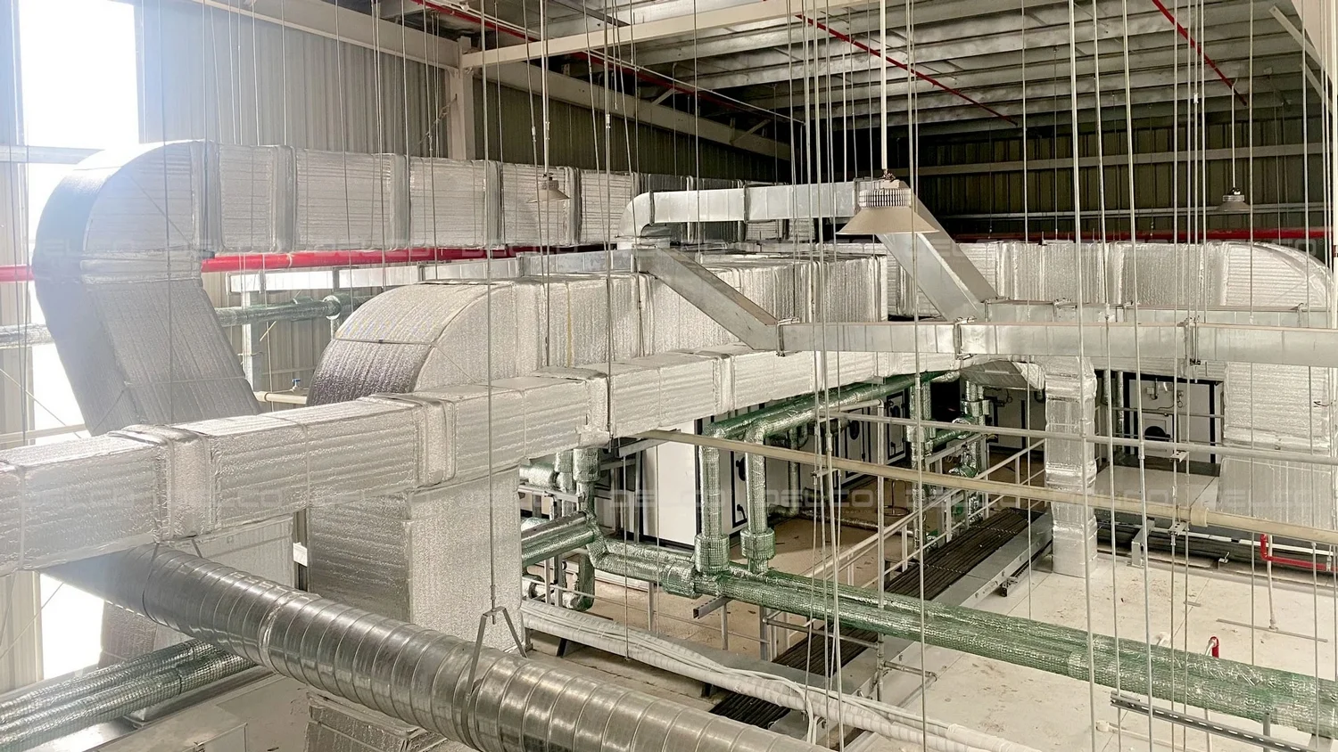 Air duct system in the HVAC system